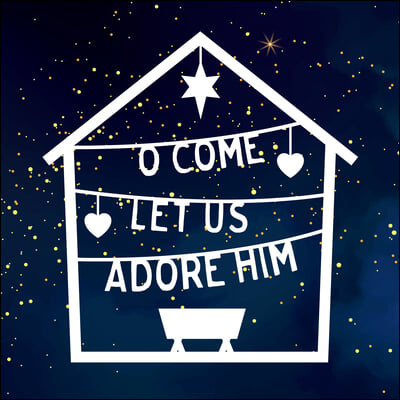 Pack of 6 (with Env) - O Come! Let Us Adore Him: Pack of 6 Christmas Cards