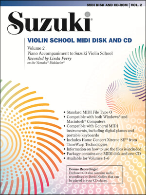 Suzuki Violin School, Vol 2: General MIDI Disk CD-ROM