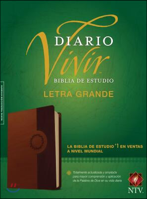 Biblia de Estudio del Diario Vivir Ntv, Letra Grande, Tutone