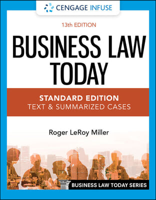 Cengage Infuse for Miller&#39;s Business Law Today, Standard: Text &amp; Summarized Cases, 2 Terms Printed Access Card