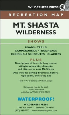 Mt. Shasta Wilderness Recreation Map