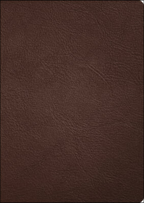 CSB Verse-By-Verse Reference Bible, Holman Handcrafted Collection, Brown Premium Goatskin