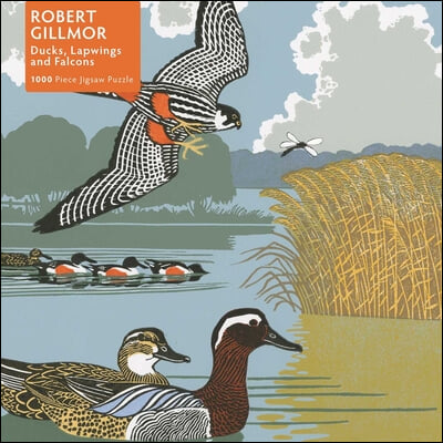 Adult Jigsaw Puzzle Robert Gillmor: Ducks, Falcons and Lapwings: 1000-Piece Jigsaw Puzzles