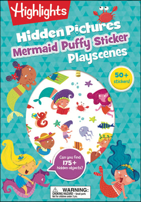 Mermaid Hidden Pictures Puffy Sticker Playscenes