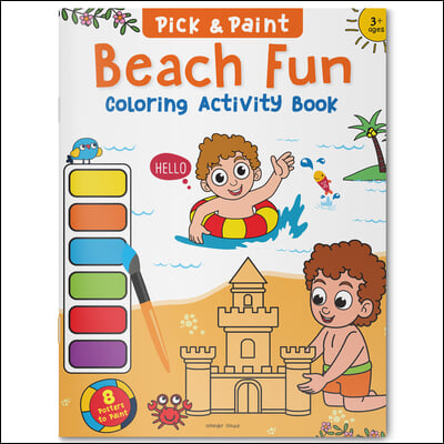 Beach Fun: Pick and Paint Coloring Activity Book