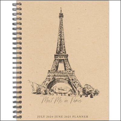 Paris Academic July 2024 - June 2025 8.5 X 11 Softcover Planner