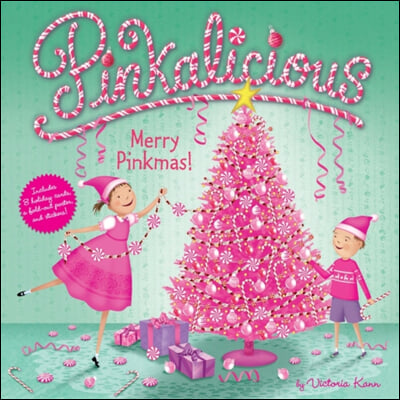 Pinkalicious: Merry Pinkmas: A Christmas Holiday Book for Kids [With Stickers and 8 Holiday Cards and Fold Out Poster]