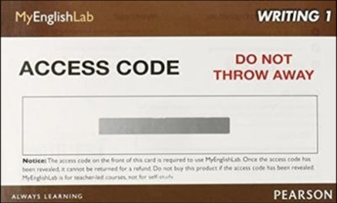 The MyLab English Writing 1 (Student Access Code)