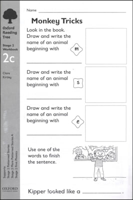 Oxford Reading Tree: Level 2: Workbooks: Workbook 2C (Pack of 6)