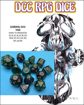 DCC RPG Dice - Elemental Dice Void