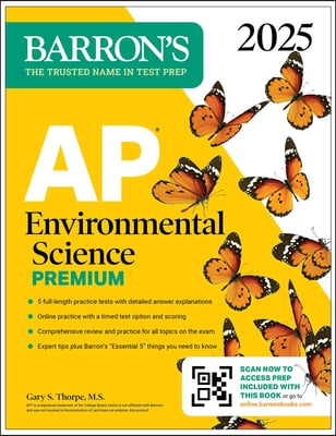 AP Environmental Science Premium, 2025: Prep Book with 5 Practice Tests + Comprehensive Review + Online Practice