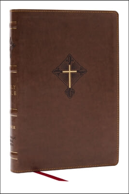 Rsv2ce, Thinline Large Print Catholic Bible, Brown Leathersoft, Comfort Print