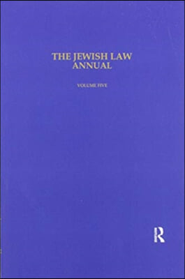 Jewish Law Annual Volume 5