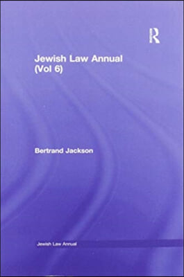 Jewish Law Annual (Vol 6)