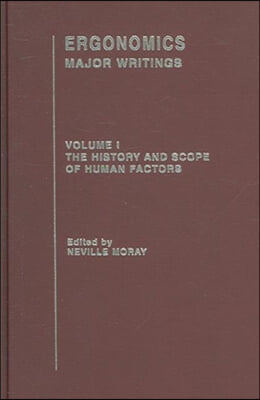 Ergonomics Mw Vol 1: Hist&amp;Scop