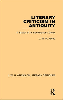 Literary Criticism in Antiquity