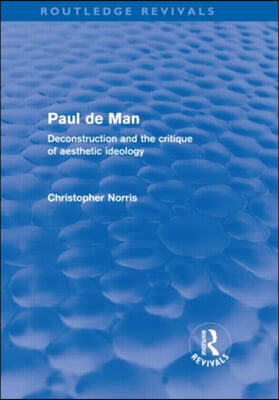 Paul de Man (Routledge Revivals)