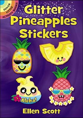 Glitter Pineapples Stickers