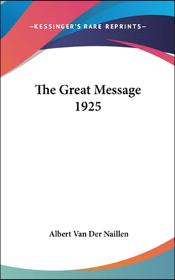 The Great Message 1925
