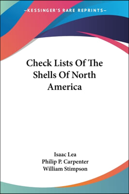 Check Lists of the Shells of North America