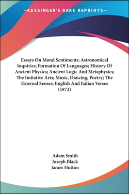 Essays on Moral Sentiments; Astronomical Inquiries; Formation of Languages; History of Ancient Physics; Ancient Logic and Metaphysics; The Imitative A