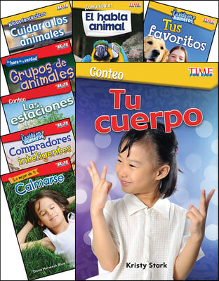 Time for Kids Math/Science Spanish Grades K-1: 8-Book Set