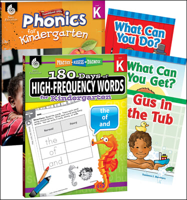 Learn-At-Home: Phonics Learn to Read Kindergarten Bundle: 5-Book Set