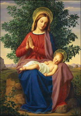 Madonna and Child Holiday Half Notecards