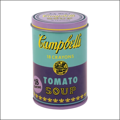 Andy Warhol Soup Can Crayons Purple