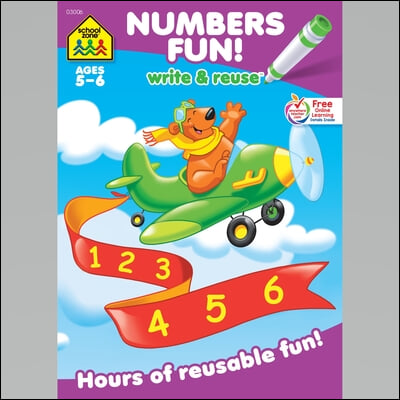 School Zone Numbers Fun! Write & Reuse