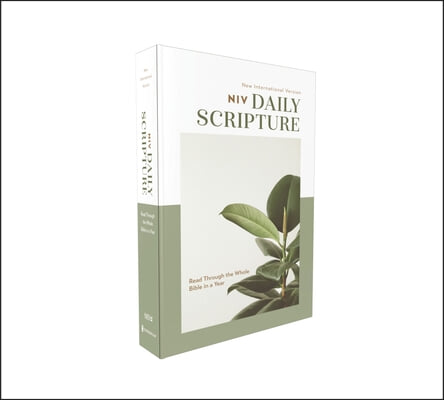 Niv, Daily Scripture, Paperback, White/Sage, Comfort Print: 365 Days to Read Through the Whole Bible in a Year