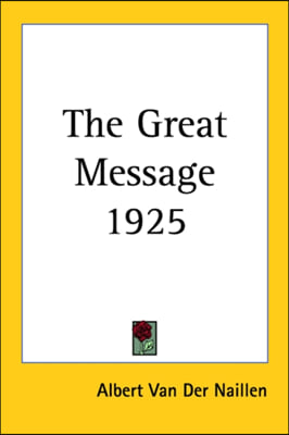 The Great Message 1925