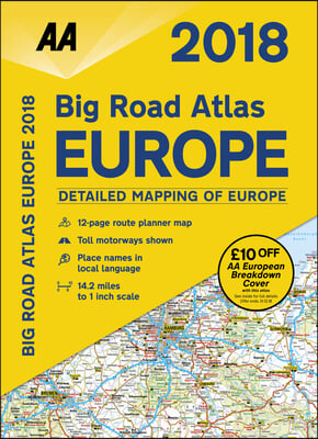 2018 Big Road Atlas Europe