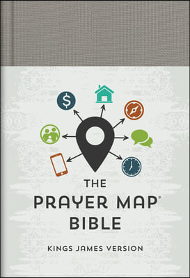 The KJV Prayer Map(r) Bible [Gray Weave]