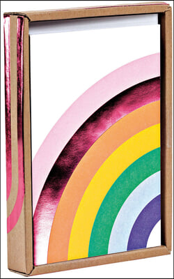 Over the Rainbow Luxe Foil Notecard