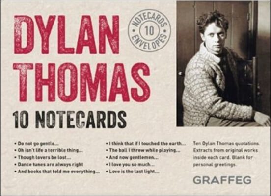 Dylan Thomas Notecards (Complete Set): 10 Cards and Envelopes