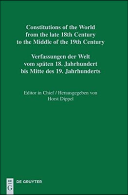 Constitutions of the World from the Late 18th Century to the Middle of the 19th Century, Part II, Modena and Reggio - Verona / Malta