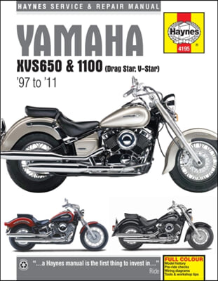 Yamaha XVS650 &amp; 1100 Drag Star/V-Star (97 - 11) Haynes Repair Manual