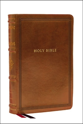 KJV Large Print Reference Bible, Brown Leathersoft, Red Letter, Comfort Print (Sovereign Collection): Holy Bible, King James Version