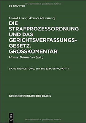 Einleitung, §§ 1 Bis 373a Stpo