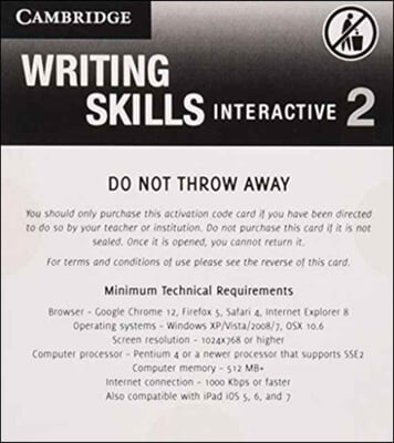 Grammar and Beyond Level 2 Writing Skills Interactive (Standalone for Students) Via Activation Code Card