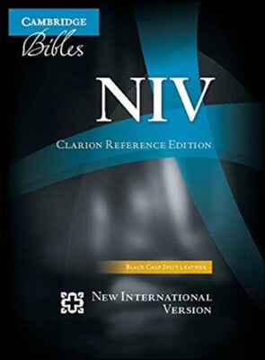 NIV Clarion Reference Bible, Black Calf Split Leather, Ni484: X
