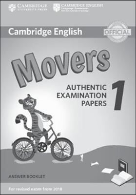 Cambridge English Movers 1 for Revised Exam from 2018 Answer Booklet: Authentic Examination Papers