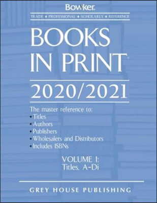 Books in Print - 7 Volume Set, 2020/21: 0