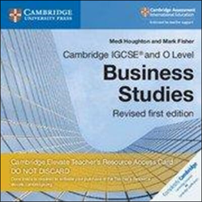 Cambridge Igcse and O Level Business Studies Revised Cambridge Elevate Teacher&#39;s Resource Access Card