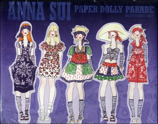 Anna Sui Paper Dolly Parade Notecard Set