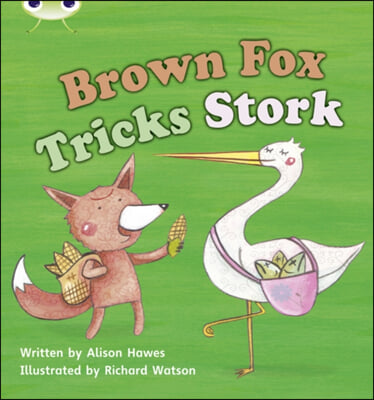 Brown Fox Tricks Stork