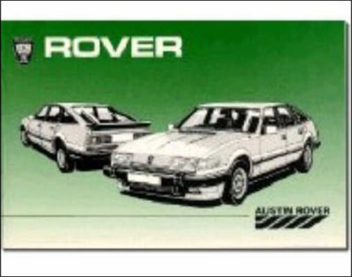 Rover-vitesse Vanden Plas Efi Owner Handbook