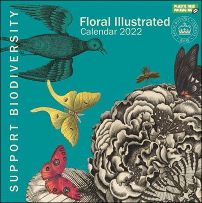 Royal Botanic Gardens Kew, Floral Illustrated Square Wall Calendar 2022