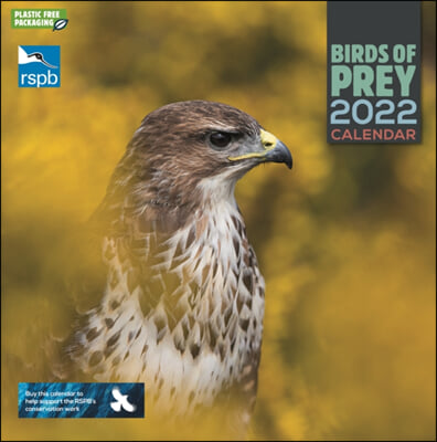 RSPB Birds of Prey Square Wall Calendar 2022